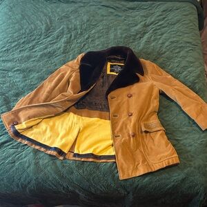 Vintage Corduroy Jacket with Faux Fur Collar